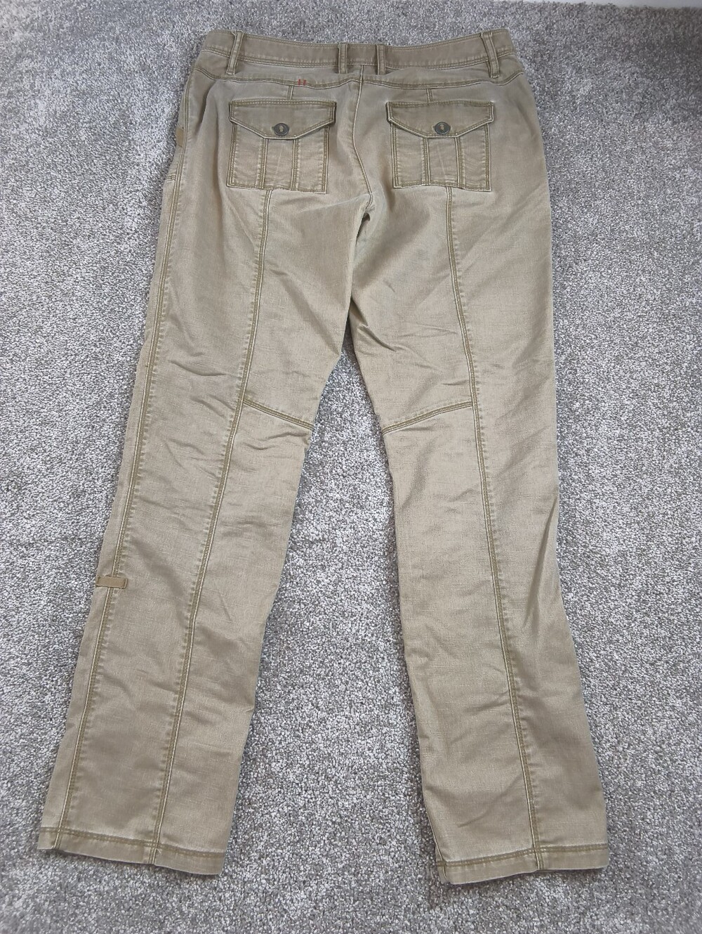 L.L. Bean Roll Tab Women's Jeans Khaki Hiking Outdoors - Picture 2 of 6